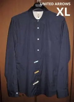 【再値下げ】UNITED ARROWS B&Y ミニドットシャツ ネイビー