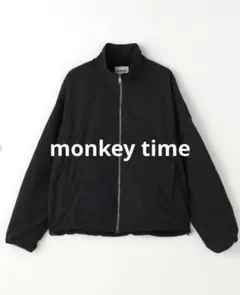 monkey time ダブルクロス トラック ジャケット 撥水機能 ブラック