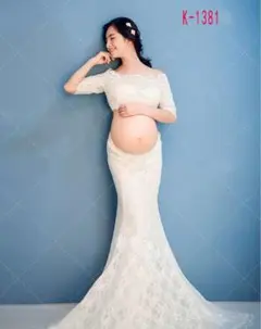 マタニティドレス ワンピース 記念写真用