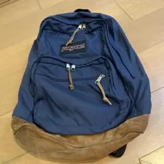 JANSPORTリュック　ネイビー×ブラウンのサムネイル