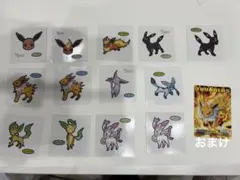 【おまけ付き】ポケモン ポケモンパン デコキャラシール ブイズ13枚セット