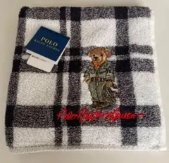 新品　ラルフローレン　ポロベア　くま　テディベア　タオルハンカチ　ハンドタオル