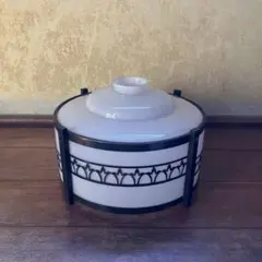 大正浪漫 飾り枠 和電笠 乳白ガラス ミルクガラス ランプシェード 昭和レトロ