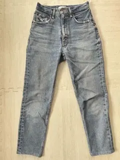 MOUSSY ハイウエスト ストレートデニム