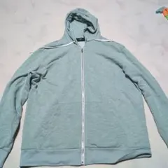 H&M フーディジャケット EUR M ライトグリーン