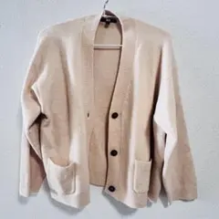 ユニクロ スフレヤーンショートカーディガン ピンク XXL