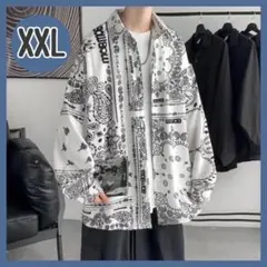バンダナ柄 カジュアルシャツ XXL 未使用品　ストリート　メンズ　長袖　シャツ