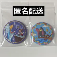 ディズニーキャラクターズ 刺繍缶バッジ ピノキオ ダンボ