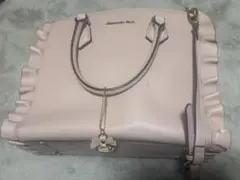 サマンサベガフリル付きピンクショルダーバッグ