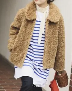 slobe iena SHELLGE ボア ブルゾン スローブイエナ