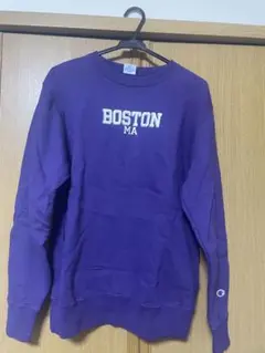 Champion パープル トレーナー BOSTON MA