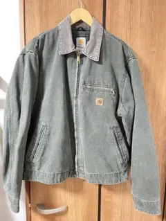 【幻級】carharttトラディショナルジャケット　モスグリーン　フェード　企業 2025年最新】carhartt デトロイトジャケット モスグリーンの人気