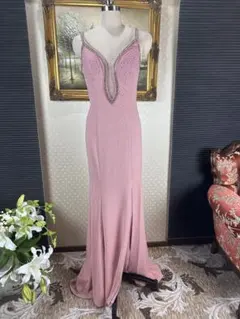 ストレッチスリットロングドレス演奏会ステージ誕生二次パティーキャバ嬢ナイトクラブ