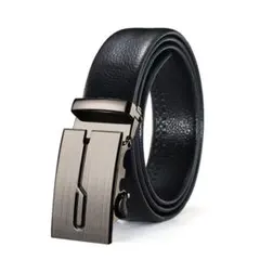 ビジネス　カジュアル　ベルト メンズ オートロック レザー素材