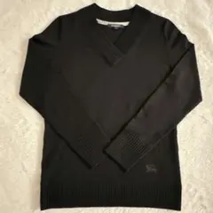 【極美品】BURBERRY 黒 Vネックニット サイズ1