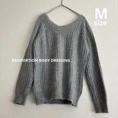 ❤︎PROPORTION BODY DRESSING❤︎ M 短丈ニット アンゴラ混
