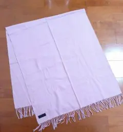 汚れあり　アンタイトル　ストール　ラベンダー　ピンク　マフラー　ワールド