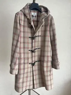 グレンフェル ダッフルコート 英国製 チェック コート ヘリンボーン