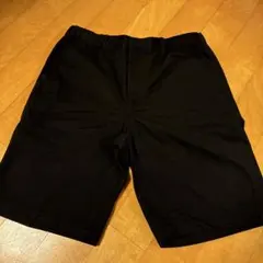 GU ジーユー　チノハーフパンツ　ブラック(321-314454) Mサイズ