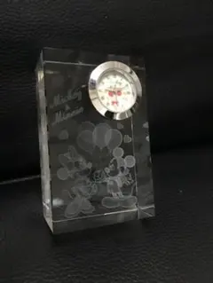 即購入OK！送800円込み！ディズニー ミッキーミニー ガラス 立体アート時計