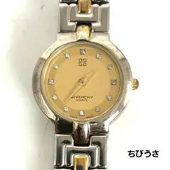稼働/新品電池 GIVENCHY バングル 12Pダイヤ 2針 レディース 時計