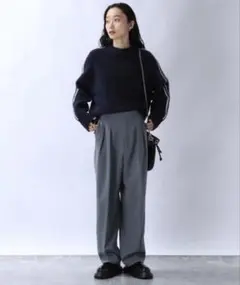 【美品】JEANASIS テーパードパンツ グレー