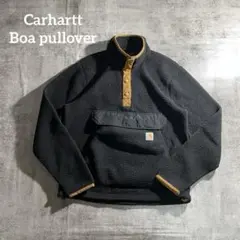 Carhartt フリースプルオーバー ボアジャケットブラックSサイズ