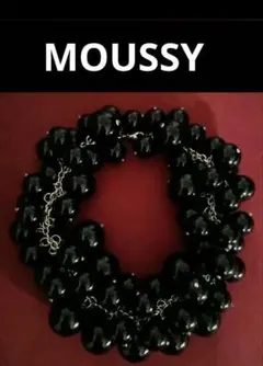 MOUSSY 黒ビーズボリュームネックレスのサムネイル