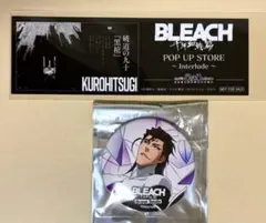 BLEACH 藍染惣右介　ブレソル缶バッチ　＆　購入特典　アニメイト
