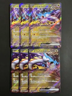 ポケモンカード　タケルライコex RR 2種6枚（各3枚）