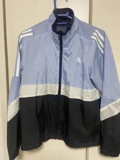 adidas ウィンドブレーカー M ライトブルー/ブラック