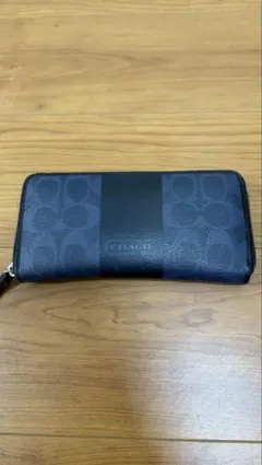 コーチ 長財布 ネイビー/ブラック