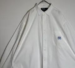 POLObyRalphLauren 刺繍ロゴ　USA製 ホワイト　長袖シャツ