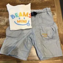 BEAMS MINI ハーフパンツ（120）とTシャツ（130）セット