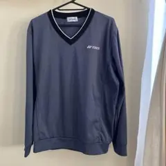 YONEX グレー Vネック 長袖シャツL
