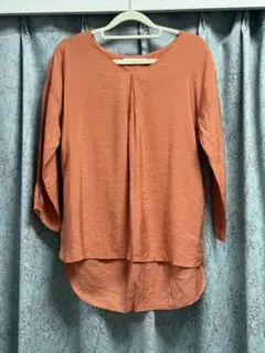 Ikka ブラウス オレンジ テラコッタ 秋 長袖