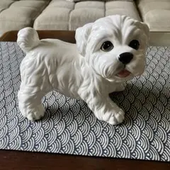犬の置物 ホワイト インテリア