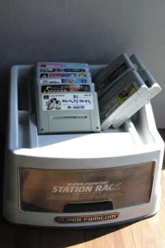 Nintendo/任天堂スーファミ ソフト11本＋ステーションラック付き
