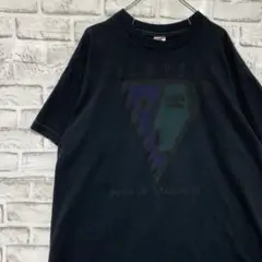 USA製90sヴィンテージTシャツ！シングルステッチ　ブラック半袖古着XL 17