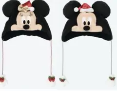 新品未使用タグ付きディズニークリスマス2525ファンキャップミッキーミニー