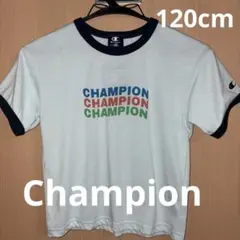★新品★ Champion 120cm 3色ロゴ 半袖Tシャツ