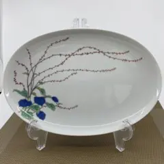 深川製磁　水引き草　オーバルプレート　多用皿