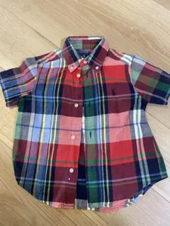Ralph Lauren 半袖チェックシャツ 2/2T