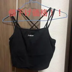 WEGO カップ付きキャミソール　黒　Fサイズ