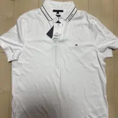 新品未使用TOMMY HILFIGER ホワイト ポロシャツ　Lサイズ