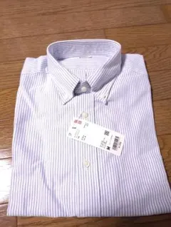 【新品未使用】ユニクロストライプ長袖シャツMサイズ