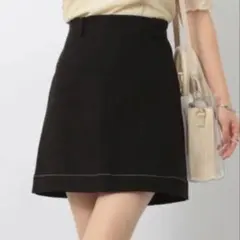 Heather アソートダイケイミニスカート ブラック M