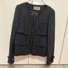 PROPORTION ノーカラージャケット サイズ3 グレーのサムネイル