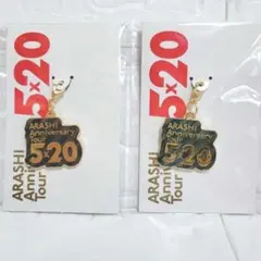 新品未開封 嵐 ARASHI 5x20 会場限定チャーム 青 大野智 2つセット