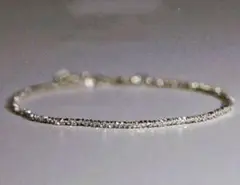 キラキラチェーンシルバー　ブレスレット